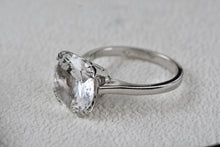 Load image into Gallery viewer, Sterling Silver Uncas CZ Stone High Quality Vintage Cocktail Ring Size 7
