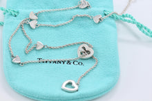 Load image into Gallery viewer, Tiffany &amp; Co. Silver Heart Lariat Necklace
