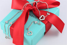 Load image into Gallery viewer, Tiffany &amp; Co. Silver Heart Lariat Necklace

