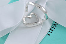 Load image into Gallery viewer, Tiffany &amp; Co. Elsa Peretti Silver Open Heart Ring Version 2
