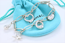 Load image into Gallery viewer, Tiffany &amp; Co. Elsa Peretti Silver 5 Charm Bracelet
