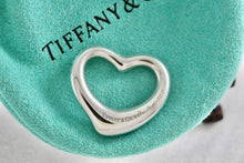 Load image into Gallery viewer, Tiffany &amp; Co. Elsa Peretti Silver Medium 22mm Open Heart Pendant Charm
