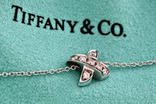 Load image into Gallery viewer, Tiffany &amp; Co. Signature &quot;x&quot; 18Kt. White Gold Diamond Pendant Neckace
