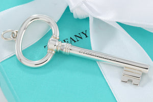 Tiffany & Co. Silver Large Oval Key 2.5" Pendant