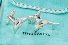 Load image into Gallery viewer, Tiffany &amp; Co. Mens Silver Dolphin Cufflinks
